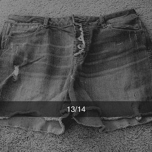 Actually blue jean shorts